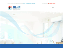Tablet Screenshot of blueheatingandcooling.com